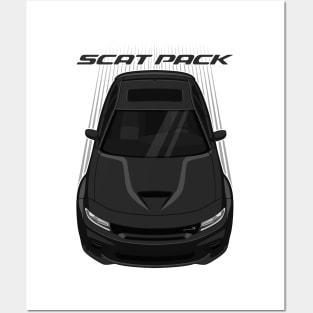 Dodge Charger Scat Pack Widebody - Black Posters and Art